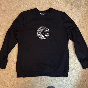 ethika Black Crewneck Sweatshirt with Logo L